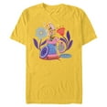 thumbnail image 1 of Disney Princess Tinker Bell Fairy Buttons and Thread - Short Sleeve Blended T-Shirt for Adults - Customized-Yellow, 1 of 5
