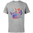 thumbnail image 1 of Disney Princess Tinker Bell Fairy Buttons and Thread - Short Sleeve Cotton T-Shirt for Adults - Customized-Athletic Heather, 1 of 5