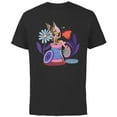 thumbnail image 1 of Disney Princess Tinker Bell Fairy Buttons and Thread - Short Sleeve Cotton T-Shirt for Adults - Customized-Black, 1 of 5