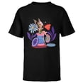 thumbnail image 1 of Disney Princess Tinker Bell Fairy Buttons and Thread - Short Sleeve T-Shirt for Kids - Customized-Black, 1 of 5