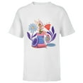thumbnail image 1 of Disney Princess Tinker Bell Fairy Buttons and Thread - Short Sleeve T-Shirt for Kids - Customized-White, 1 of 5
