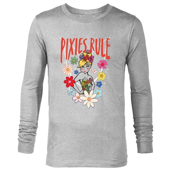 Disney Princess Tinker Bell Pixies Rule - Long Sleeve T-Shirt for Men - Customized-Athletic Heather