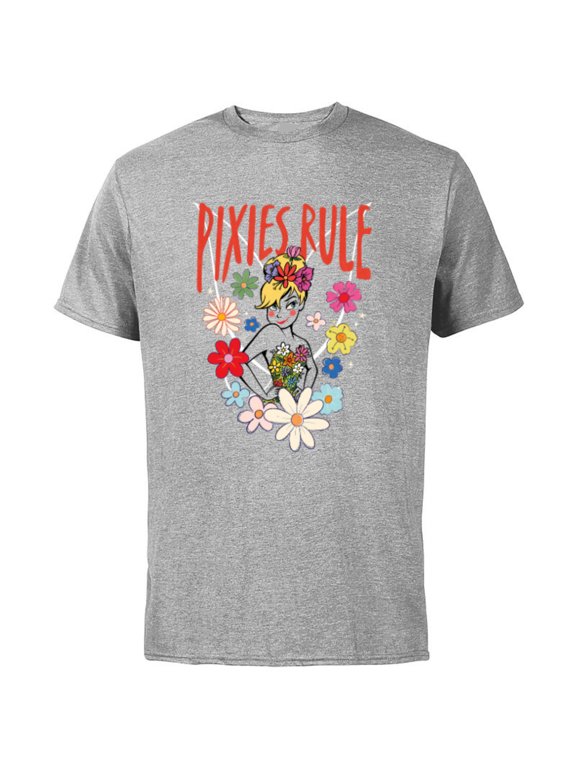 Princess Tinker Bell Pixies Rule - Short Sleeve Cotton T-Shirt for Adults - Customized-Athletic Heather