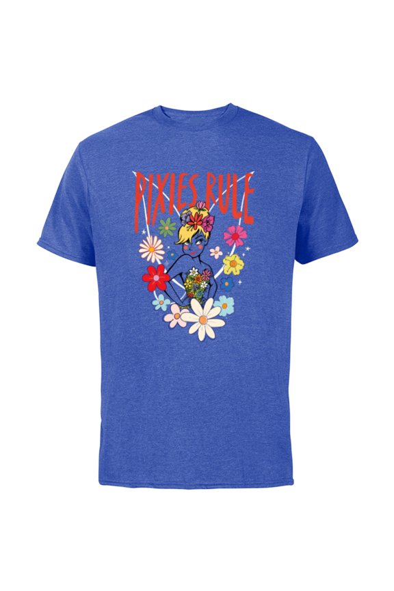 Princess Tinker Bell Pixies Rule - Short Sleeve Cotton T-Shirt for Adults - Customized-Royal Heather