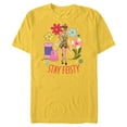 thumbnail image 1 of Disney Princess Tinker Bell Stay Feisty - Short Sleeve Blended T-Shirt for Adults - Customized-Yellow, 1 of 5