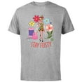 thumbnail image 1 of Disney Princess Tinker Bell Stay Feisty - Short Sleeve Cotton T-Shirt for Adults - Customized-Athletic Heather, 1 of 5