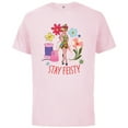 thumbnail image 1 of Disney Princess Tinker Bell Stay Feisty - Short Sleeve Cotton T-Shirt for Adults - Customized-Soft Pink, 1 of 5