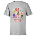 thumbnail image 1 of Disney Princess Tinker Bell Stay Feisty - Short Sleeve T-Shirt for Kids - Customized-Athletic Heather, 1 of 5