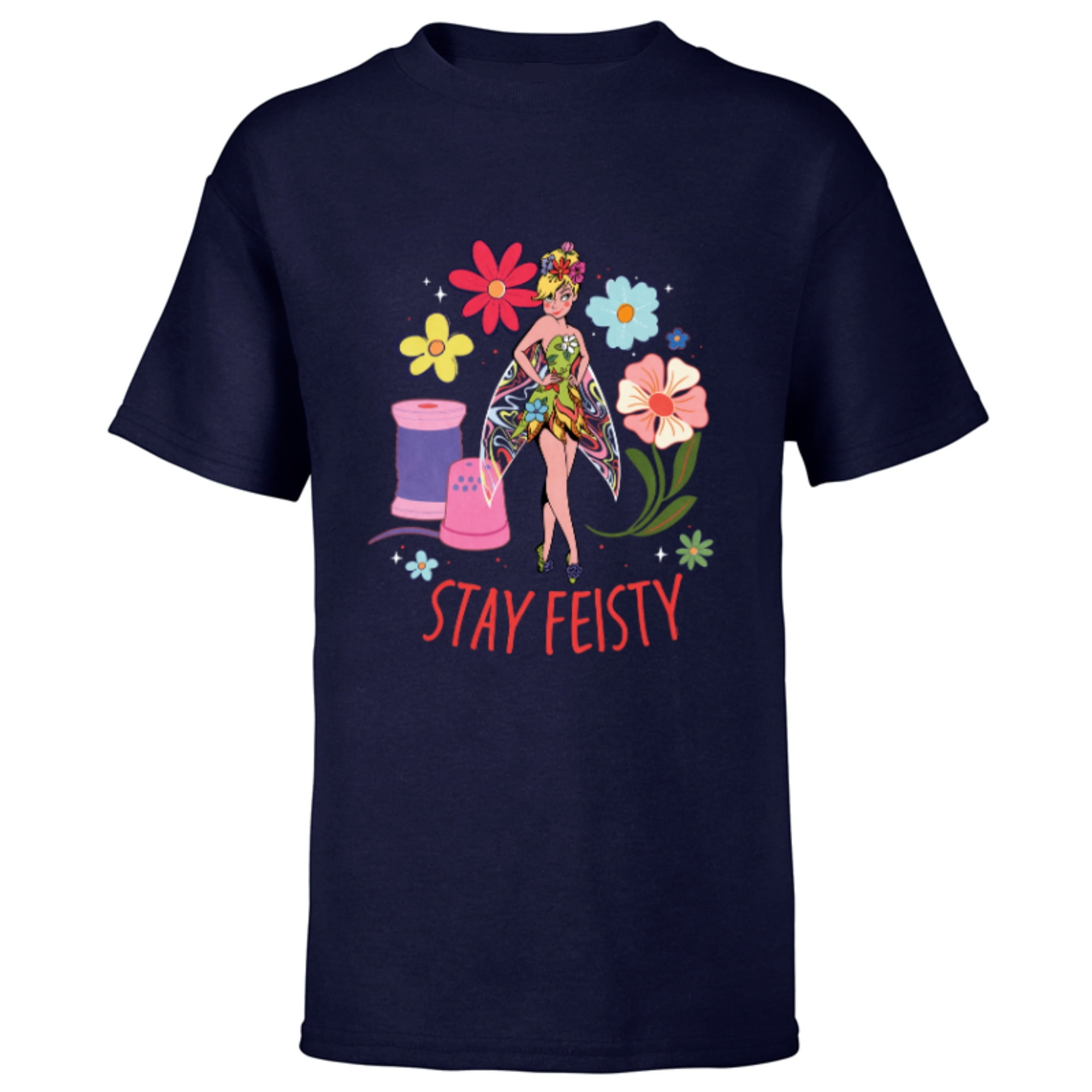 Disney Princess Tinker Bell Stay Feisty - Short Sleeve T-Shirt for Kids ...