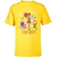 thumbnail image 1 of Disney Princess Tinker Bell Stay Feisty - Short Sleeve T-Shirt for Kids - Customized-Yellow, 1 of 5