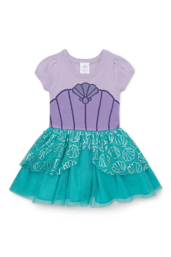 Princess Toddler Girl Ariel Cosplay Dress, Sizes 12M-5T