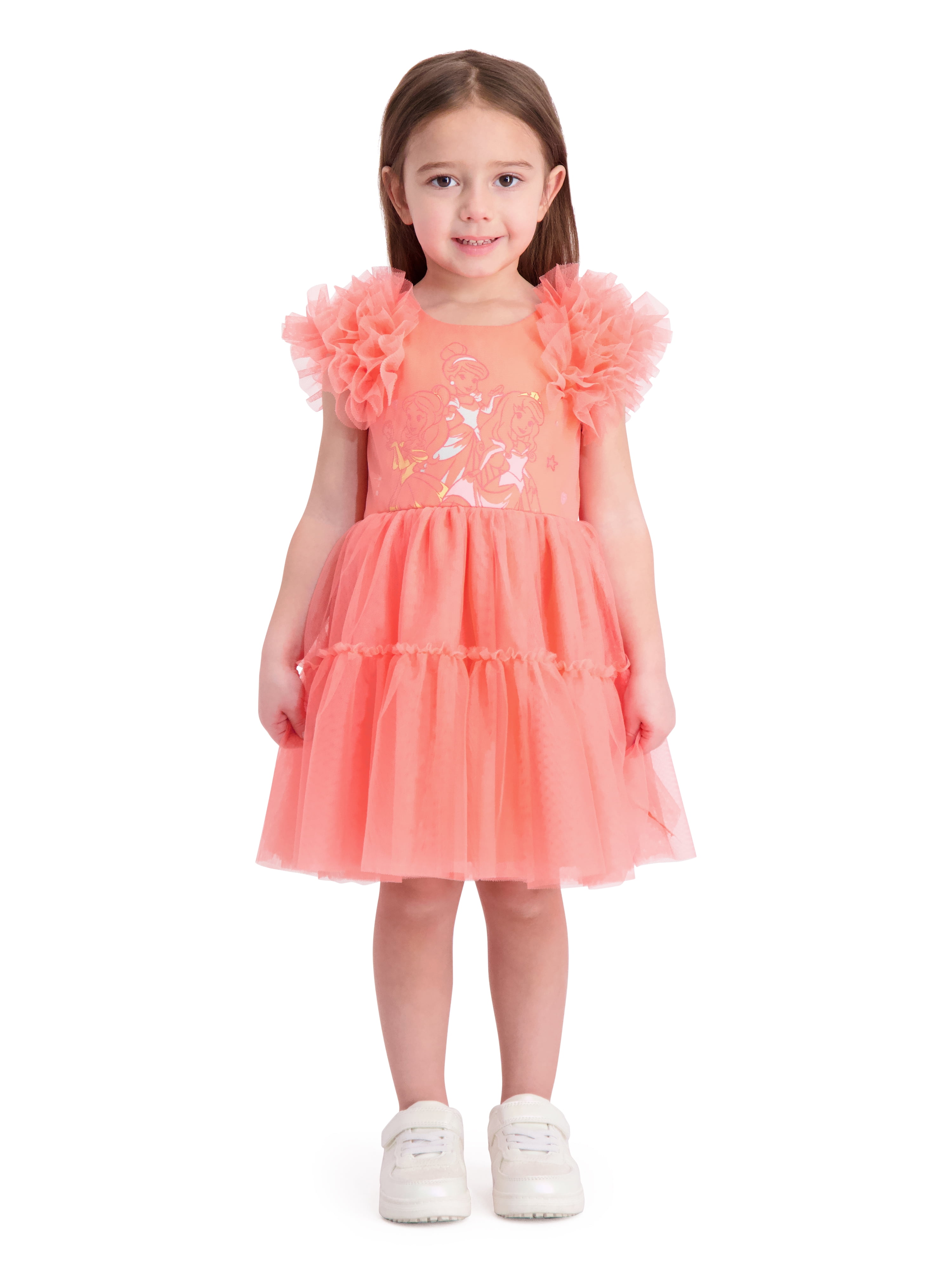 Disney Princess Toddler Girl Naia™ Cinderella Print Dress and Hooded Allover Snowflake Print Cloak Set Blue