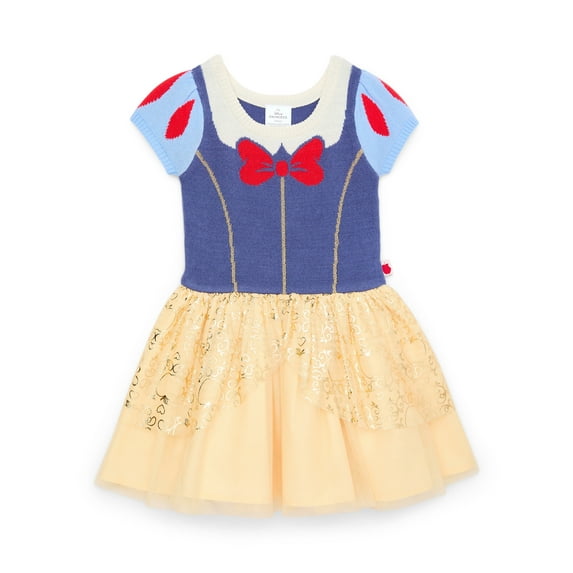 Disney Princess Toddler Girl Cosplay Snow White Dress, Sizes 12 Months - 5T