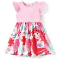 thumbnail image 1 of Disney Princess Toddler Girl Dresses Little Mermaid Ariel Character Ruffled Sleeveless Dress Size 2-6, 1 of 7