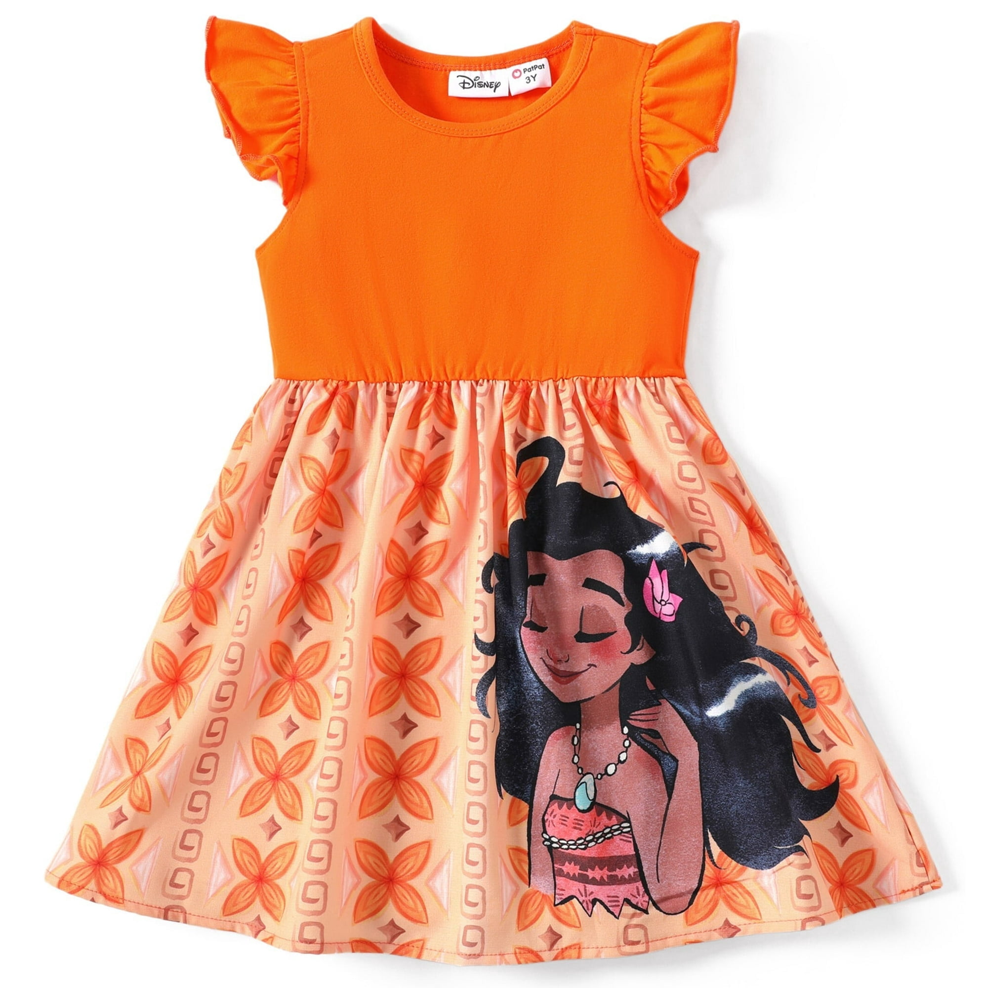 Disney Princess Toddler Girl Dresses Moana Ariel Character Ruffled  Sleeveless Dress Size 2T - Walmart.com