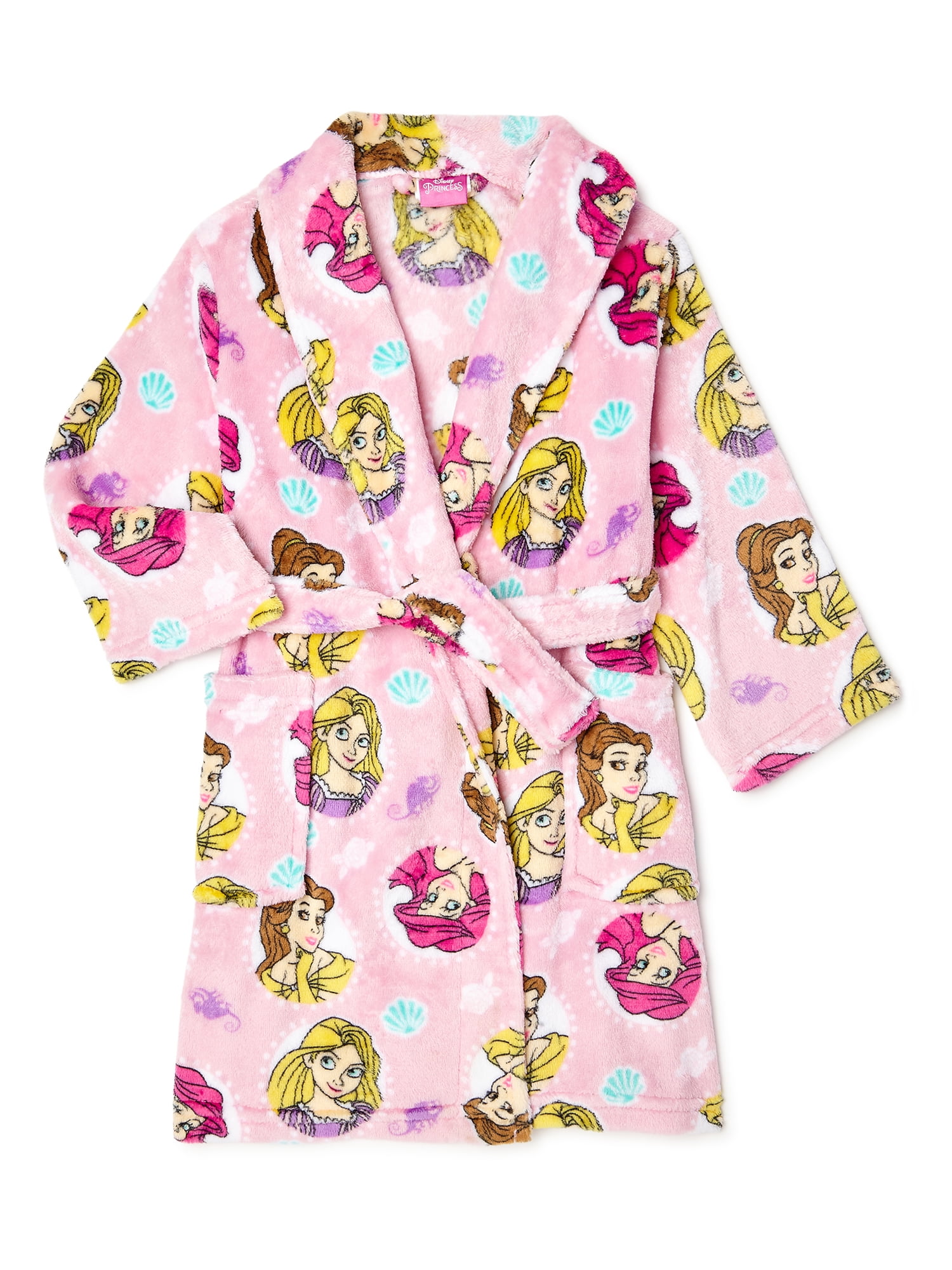 Disney Princess Toddler Girl Pajama Plush Robe, Sizes 2T4T