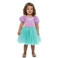 thumbnail image 1 of Disney Princess Toddler Girls Ariel Cosplay Tutu Dress with Puff Sleeves, Sizes 12M-5T, 1 of 7