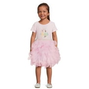 Disney Princess Toddler Girl Short Sleeve Tutu Dress, Sizes 12M-5T