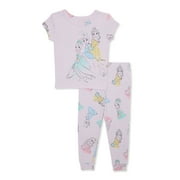 SESAME STREET Disney Princess Toddler Girl Snug-Fit Pajama Set, 2 Piece, Sizes 12M-5T
