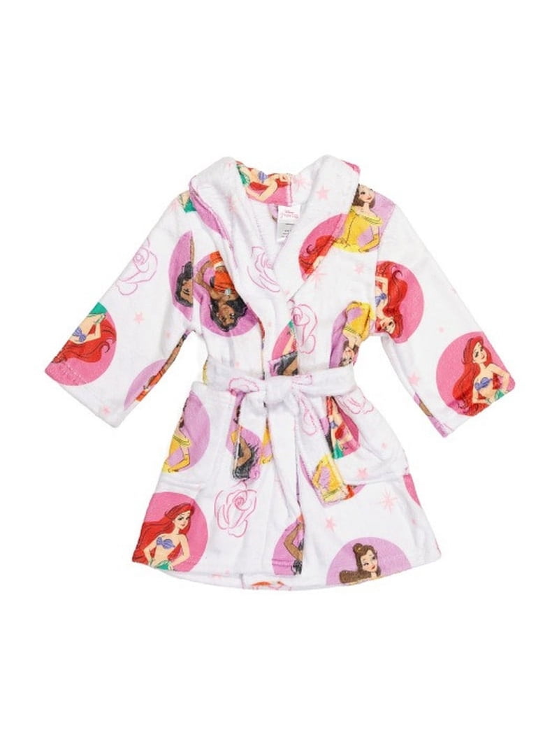 Disney Princess Bath Kids Housecoat, Toddler Girl's Minky Fleece Bathrobe,  Size 3T - Walmart.com