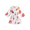 Disney Princess Toddler Girl's Minky Fleece Character Bathrobe, Robe