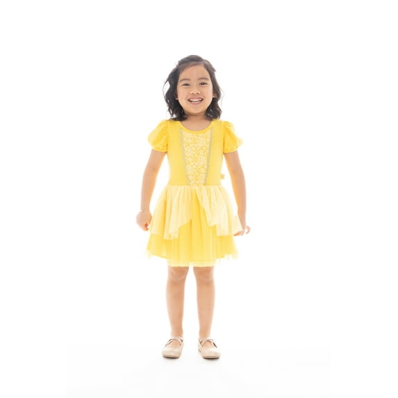 Disney Princess Toddler Girls Beauty and the Beast Belle Cosplay Dress, Sizes 12M-5T