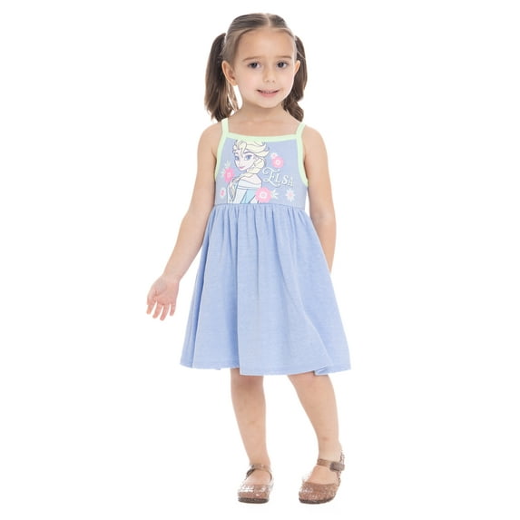 Frozen Elsa Toddler Girls Graphic Tank Dress, Sizes 12M-5T