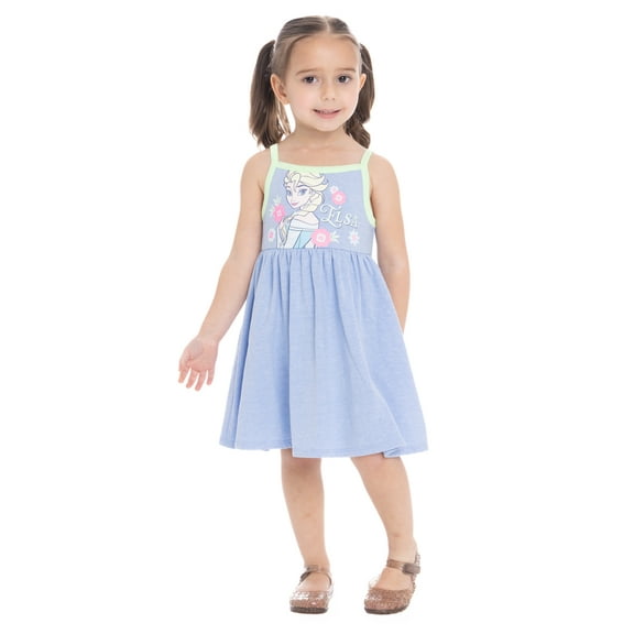 Frozen Elsa Toddler Girls Graphic Tank Dress, Sizes 12M-5T