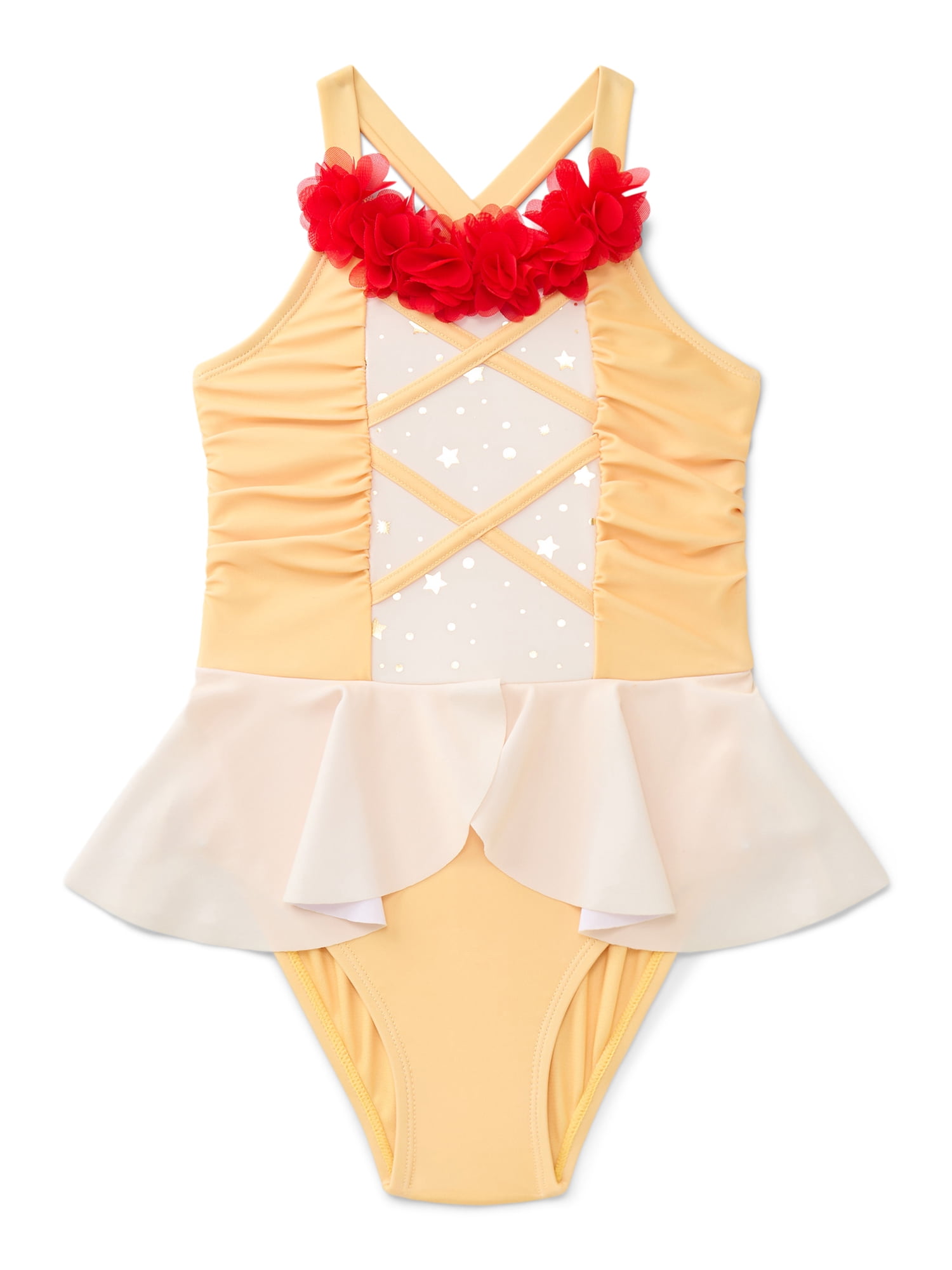 Character Toddler Girl Princess Cosplay Swimsuit, Sizes 12M-5T