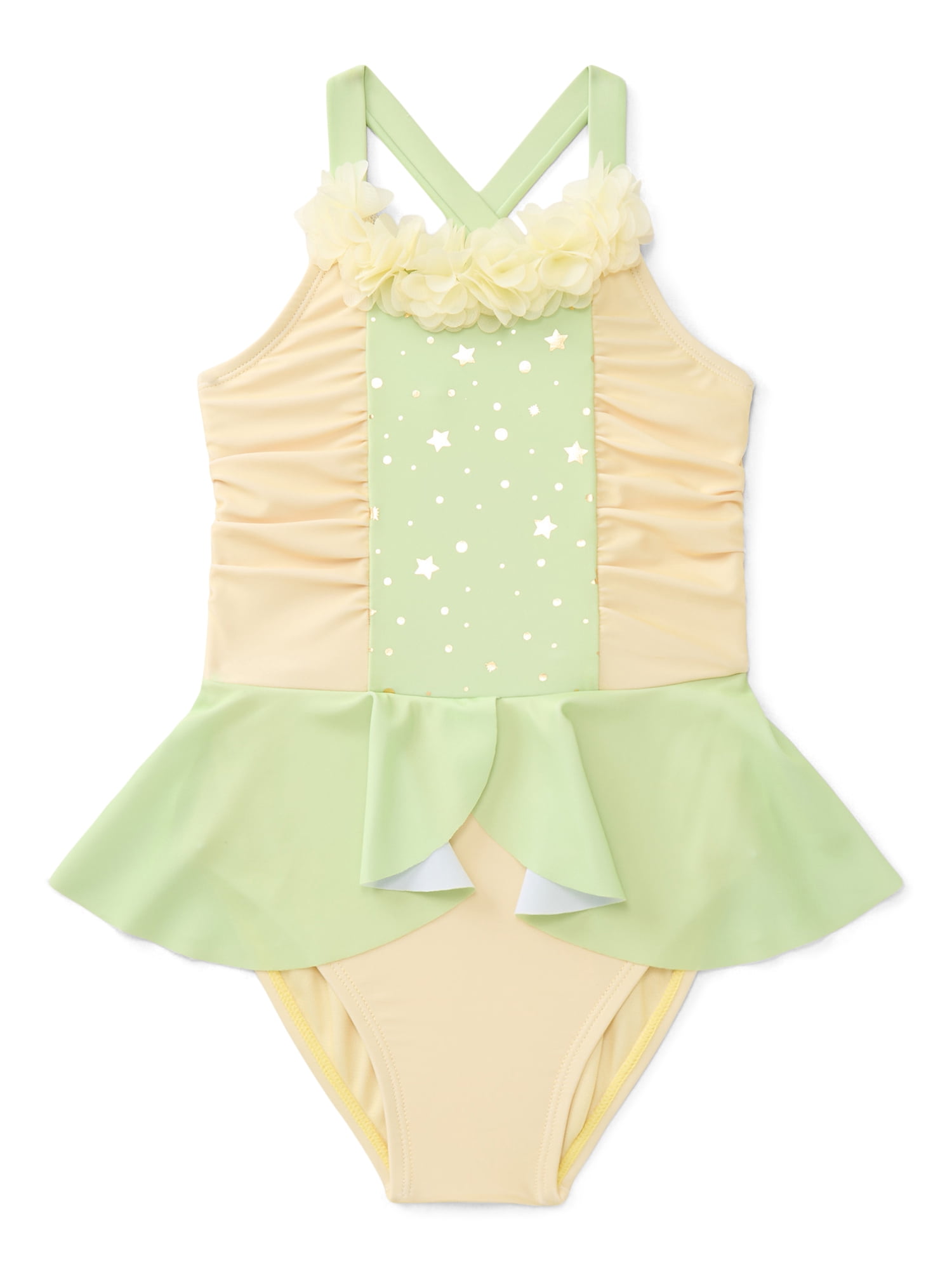 Character Toddler Girl Princess Cosplay Swimsuit, Sizes 12M-5T