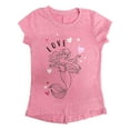 thumbnail image 1 of Disney Princess Toddler Girls Pink Ariel Little Mermaid Valentines Shirt 2T, 1 of 1