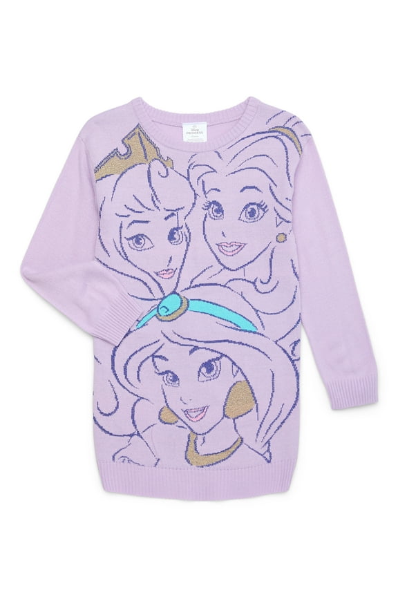 Disney Princess Toddler Girls Sweater Dress, Sizes 12 Months-5T