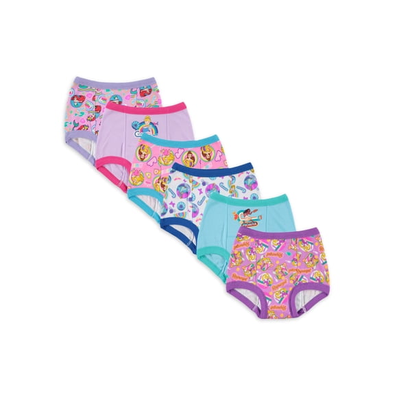 Princess Toddler Girls' Training Pants 6 pack, Size 3T, Assorted