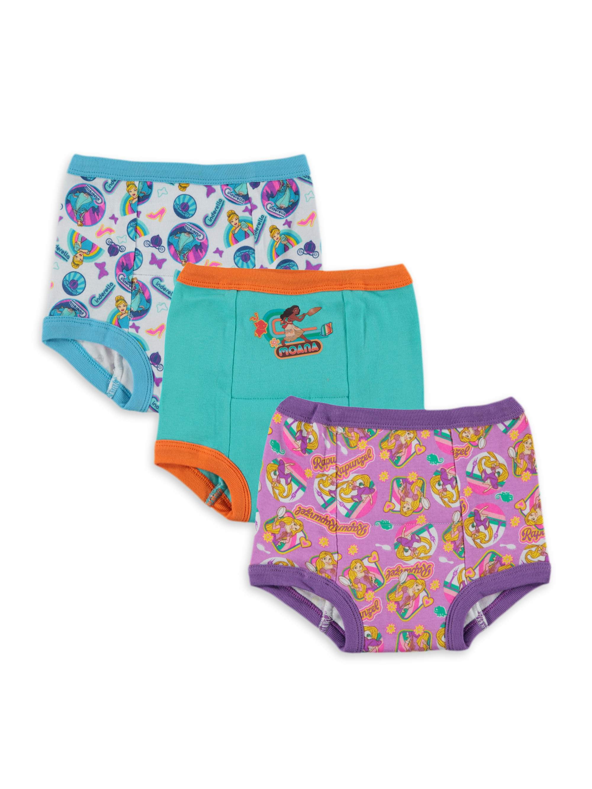 Disney Princess Toddler Girls Training Underwear, 3Pack