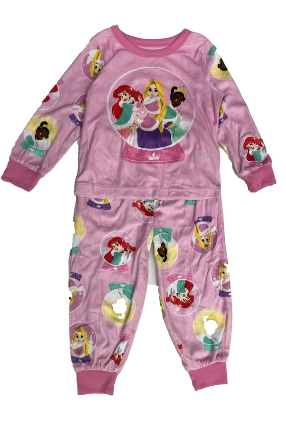 Collection Toddler Girls Princess Crew Neck Long Sleeve 2-pc. Pajama Sets 2t