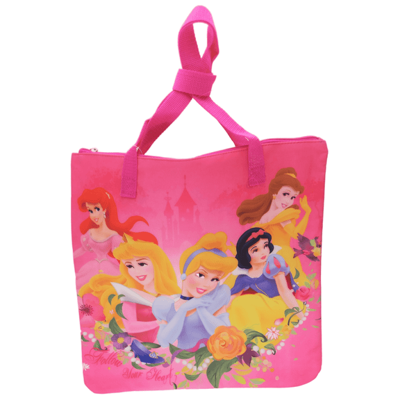 Disney Princess Tote Shoulder Bag Ariel Cinderella Aurora Snow White Belle