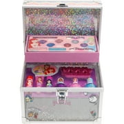 Disney Princess Train Case Pretend Play Cosmetic Set- Kids Beauty, Toy, Gift for Girls, Ages 3+ by Townley Girl