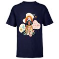 thumbnail image 1 of Disney Princess Trio Class of ‘24 Graduation New Grad 2024 - Short Sleeve T-Shirt for Kids - Customized-Navy, 1 of 5