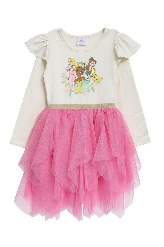 Princess Tutu Dress for Girls  Glittery Layered Tutu Party Outfit Pink, 2T