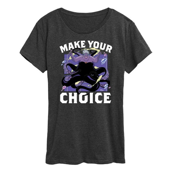 Disney Princess - Ursela Make Your Choice - Women's Short Sleeve Graphic T-Shirt