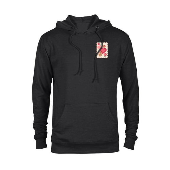 Disney Princess Valentine’s Day Cinderella Jaq & Gus Hearts - Pullover Hoodie for Adults - Customized-Black