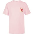 thumbnail image 1 of Disney Princess Valentine’s Day Cinderella Jaq & Gus Hearts - Short Sleeve T-Shirt for Kids - Customized-Soft Pink, 1 of 5