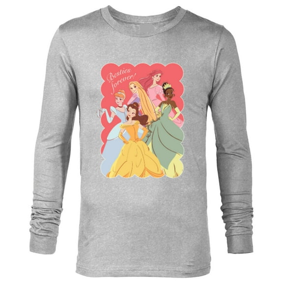 Disney Princess Valentine’s Day Friends BFFs Besties Forever - Long Sleeve T-Shirt for Men - Customized-Athletic Heather