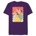 thumbnail image 1 of Disney Princess Valentine’s Day Friends BFFs Besties Forever - Short Sleeve Blended T-Shirt for Adults - Customized-Purple, 1 of 5