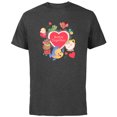 thumbnail image 1 of Disney Princess Valentine’s Day Love Heart Better Together - Short Sleeve Cotton T-Shirt for Adults - Customized-Charcoal, 1 of 5