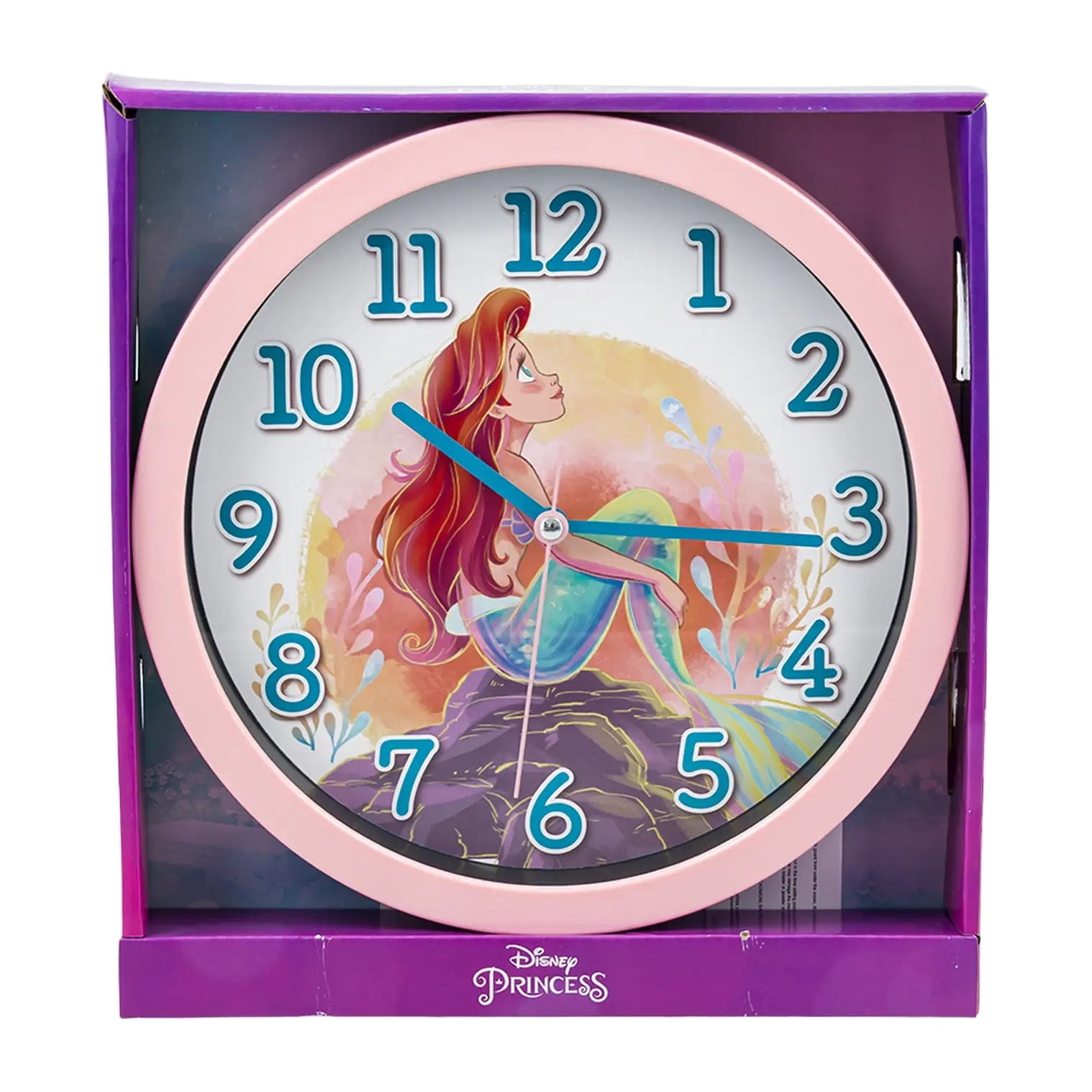 Time Clock Princess Disney Princess Wall Clock Office Home Wall Decor 10 Inches - Walmart.com