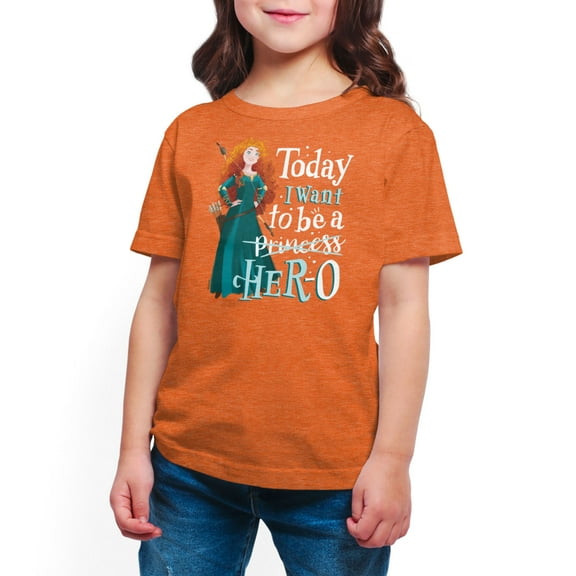 Disney Princess - Want To Be A Her - Toddler And Youth Short Sleeve Graphic T-Shirt