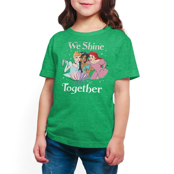 Disney Princess - We Shine Together - Toddler And Youth Short Sleeve Graphic T-Shirt