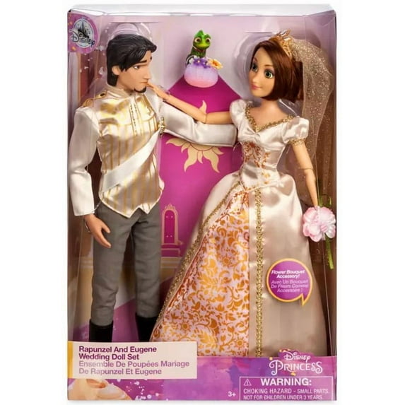Disney Princess Wedding Rapunzel & Eugene Dolls, Satin