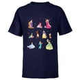 thumbnail image 1 of Disney Princess Winter Fashions and Holiday Christmas Gifts - Short Sleeve T-Shirt for Kids - Customized-Navy, 1 of 5